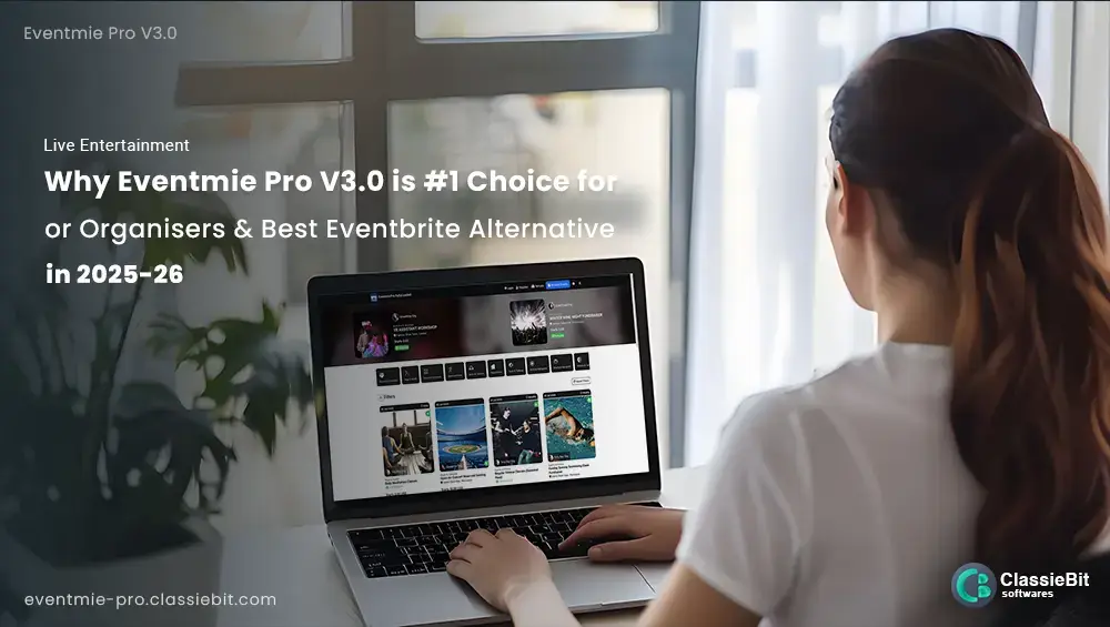 Why Eventmie Pro V3.0 is #1 Choice for Organisers & Best Eventbrite Alternative in 2025? | Classiebit Software