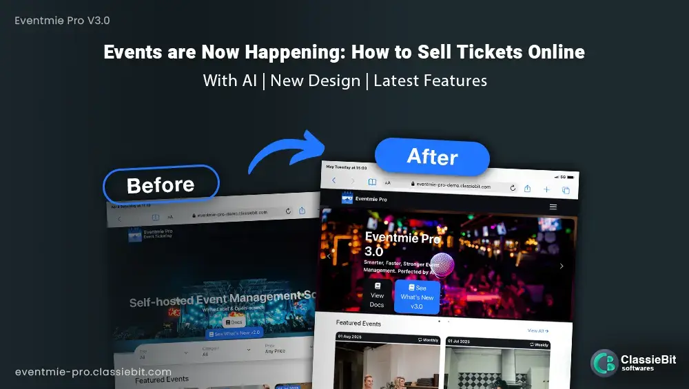 How to Sell Tickets Online Without Paying Any Commission in 2025–26 | Classiebit Software